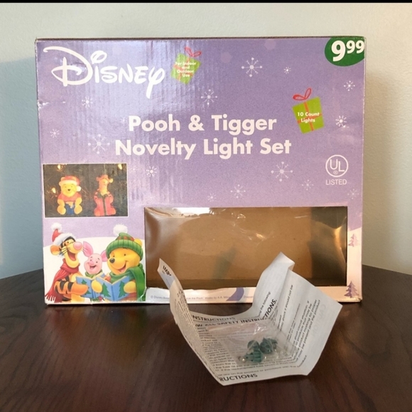 Winnie the Pooh & Tigger Disney Christmas Lights VNTG - Picture 2 of 8